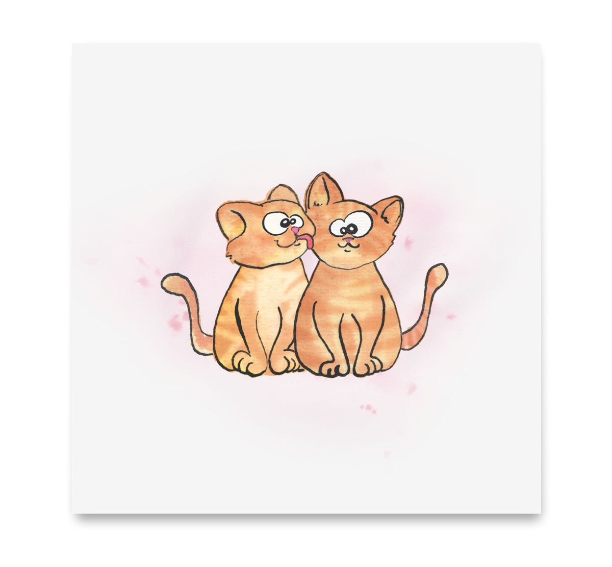 Handgemaakte wenskaart - Katjes - Mags Up Your Mind